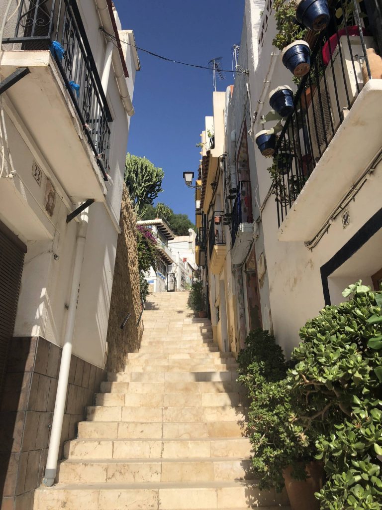 Oude straten in Alicante