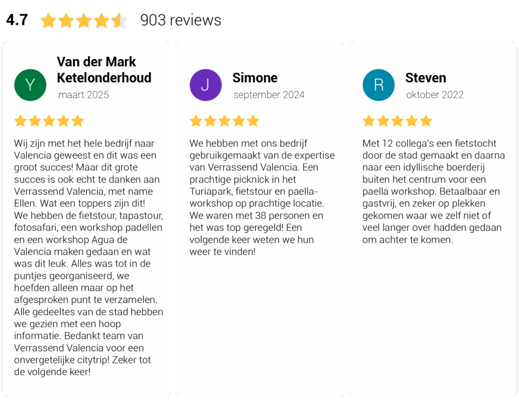 Bedrijfsuitje Valencia