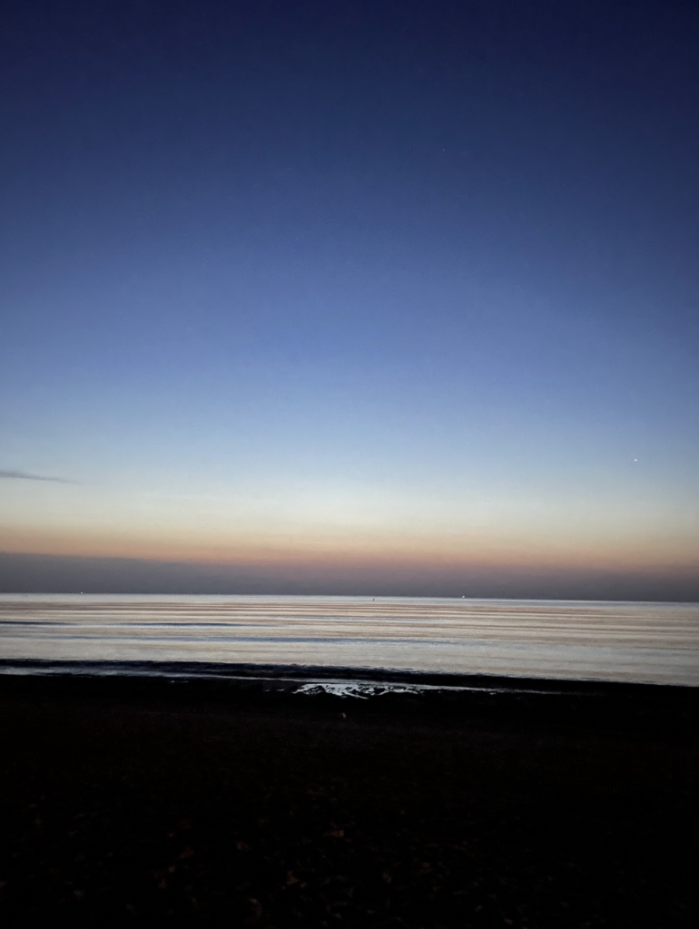 Zonsondergang strand Valencia